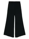 Fabiana Filippi Trousers Wide-leg Elasticated Waistband In Black