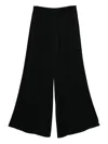 Fabiana Filippi Trousers Wide-leg Elasticated Waistband In Black