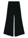 Fabiana Filippi Trousers Wide-leg Elasticated Waistband In Black