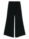 Fabiana Filippi Trousers Wide-leg Elasticated Waistband In Black