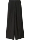 Fabiana Filippi Bistretch Wool Wide Leg Trousers In Black