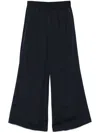 Fabiana Filippi Navy Blue Wide-leg Trousers In Blue