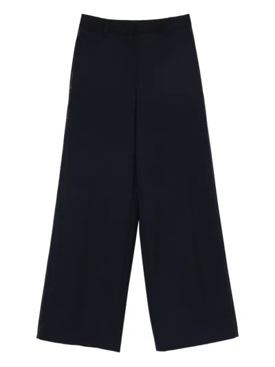 Fabiana Filippi Wide-leg Trousers In Blue