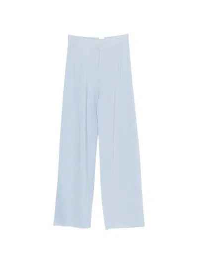 Fabiana Filippi Wide Leg Trousers In Blue