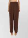 Fabiana Filippi Wide Leg Trousers Full Length In Brown