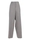Fabiana Filippi Wide-leg Ankle-length Trousers In Gray