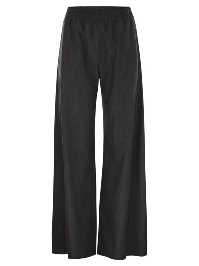 Fabiana Filippi Wide-leg Trousers With Tailored Fit In Black