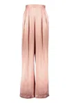 Fabiana Filippi Pink Flare Trousers In Pink