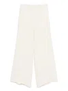 Fabiana Filippi Wide-leg Trousers With Elasticated Waistband In White