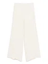 Fabiana Filippi Wide-leg Trousers With Elasticated Waistband In White