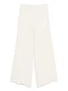 Fabiana Filippi Wide-leg Trousers With Elasticated Waistband In White