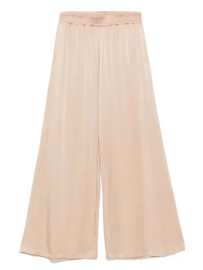 Fabiana Filippi Wide-leg Trousers Elasticated Waist In Neutral