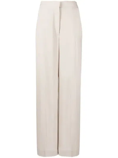 Fabiana Filippi High-waisted Wide-leg Trousers In White