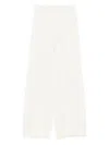 Fabiana Filippi Wide-leg Trousers With Pleated Front And Clean Waistband In White