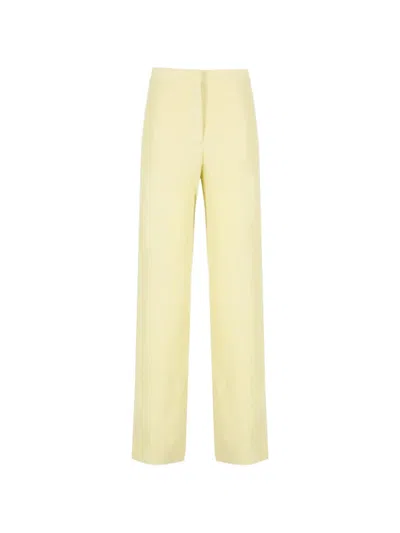 Fabiana Filippi Wide Leg Trousers In Yellow