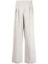 Fabiana Filippi Wool Trousers In White