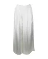 Fabiana Filippi Wide-legged Casual Pants With Elastic Edges In White