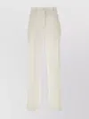 Fabiana Filippi Wide Linen Viscose Trousers In Neutral