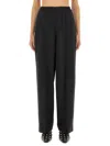 Fabiana Filippi Long Wide Leg Trousers In Black