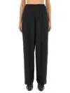 Fabiana Filippi Long Wide Leg Trousers In Black