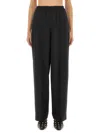 Fabiana Filippi Relaxed High-waisted Wide-leg Pants In Black
