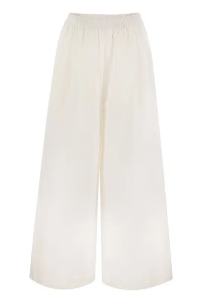 FABIANA FILIPPI FABIANA FILIPPI WIDE POPLIN TROUSERS