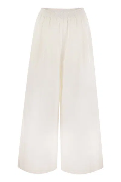 FABIANA FILIPPI FABIANA FILIPPI WIDE POPLIN TROUSERS