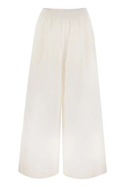 FABIANA FILIPPI FABIANA FILIPPI WIDE POPLIN TROUSERS