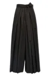 Fabiana Filippi Wide Leg Trousers With Pleated Front