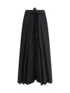 Fabiana Filippi Wide Range Of Trousers In Black