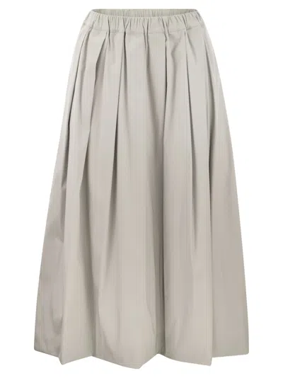 FABIANA FILIPPI WIDE SKIRT IN TECHNICAL COTTON