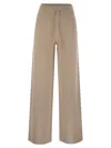 Fabiana Filippi Wide Trousers In Organic Cotton And Lurex