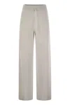 Fabiana Filippi Wide Trousers In Organic Cotton And Lurex