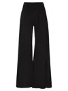 Fabiana Filippi Wide Trousers In Viscose And Wool In Black