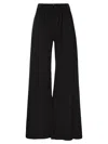 Fabiana Filippi Wide-leg Trousers With Elegant Draping In Black