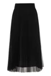 Fabiana Filippi Wide Tulle Skirt In Black