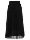 Fabiana Filippi Wide Tulle Skirt In Black