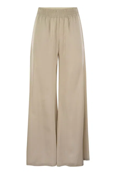 FABIANA FILIPPI FABIANA FILIPPI WIDE VISCOSE JOGGING TROUSERS