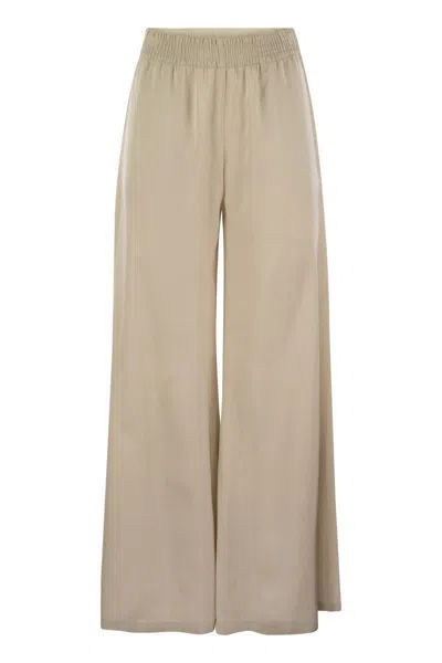 FABIANA FILIPPI FABIANA FILIPPI WIDE VISCOSE JOGGING TROUSERS
