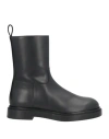 Fabiana Filippi Woman Ankle Boots Black Size 8 Leather In Black