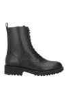 Fabiana Filippi Woman Ankle Boots Black Size 8 Leather In Black