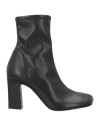 Fabiana Filippi Woman Ankle Boots Black Size 8 Textile Fibers In Black