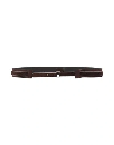 Fabiana Filippi Woman Belt Cocoa Size 8 Leather In Brown