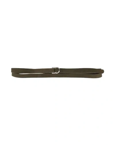 Fabiana Filippi Woman Belt Dark Green Size Onesize Leather
