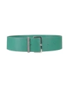 Fabiana Filippi Woman Belt Green Size L Leather In Green