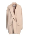 Fabiana Filippi Woman Blazer Beige Size 12 Viscose In Beige