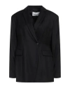 Fabiana Filippi Woman Blazer Black Size 8 Merino Wool, Polyamide, Elastane