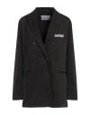 Fabiana Filippi Woman Blazer Black Size 0 Cotton, Ecobrass