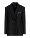 Fabiana Filippi Woman Blazer Black Size 6 Polyester, Virgin Wool, Elastane