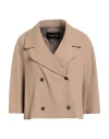 Fabiana Filippi Woman Blazer Camel Size 6 Viscose, Lyocell, Virgin Wool, Elastane